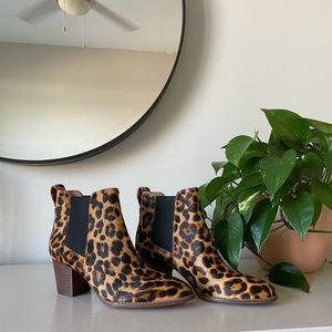 NWOT: Regan Boot in Leopard Calf Hair - MADEWELL - Size 8